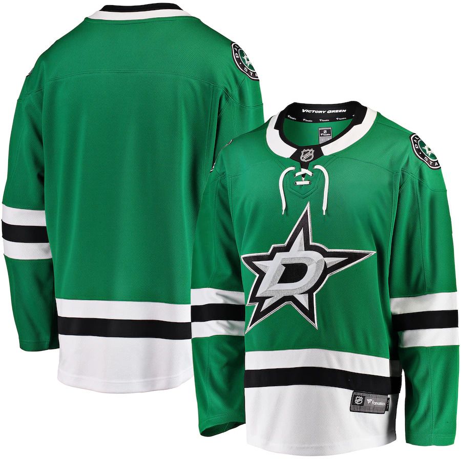 Men Dallas Stars Fanatics Branded Green Breakaway Home NHL Jersey->customized nhl jersey->Custom Jersey